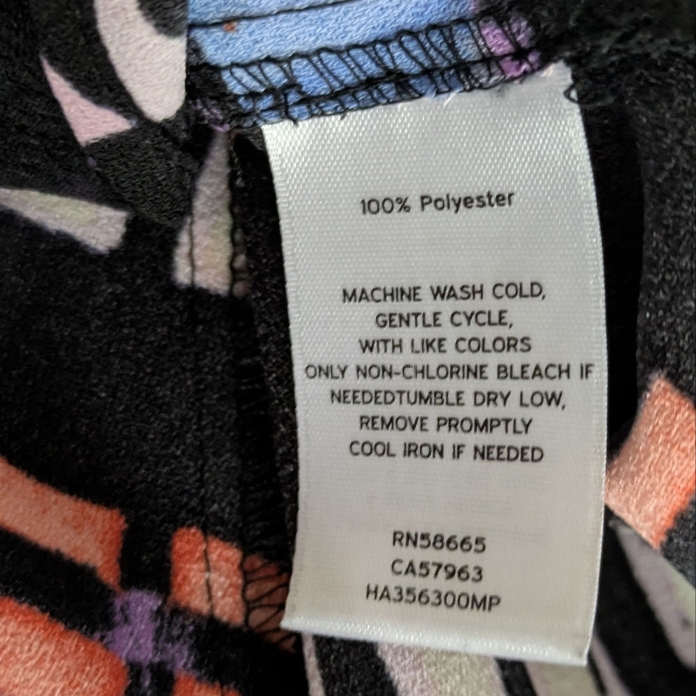 Halogen Sleeveless Dress Tank Swing A-Line Knee-Length Size M Petite Colorful - Picture 9 of 10